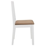 vidaXL Set de mobilier de bucătărie, 5 piese, alb, MDF vidaXL Set de mobilier de bucătărie, 5 piese, alb, MDF