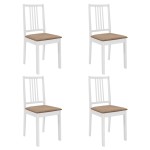 vidaXL Set mobilier de bucătărie, 5 piese, alb, MDF