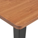 vidaXL Set mobilier de bar, 3 piese, negru, oțel