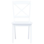vidaXL Set mobilier bucătărie, 5 piese, alb, lemn masiv de hevea vidaXL Set mobilier bucătărie, 5 piese, alb, lemn masiv de hevea