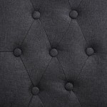 vidaXL Scaune de bucătărie pivotante, 4 buc., gri închis, textil vidaXL Scaune de bucătărie pivotante, 4 buc., gri închis, textil