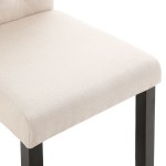 vidaXL Scaune de bucătărie, 4 buc., material textil vidaXL Scaune de bucătărie, 4 buc., material textil