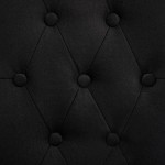 vidaXL Scaune de sufragerie, 6 buc. negru, material textil