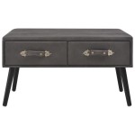vidaXL Bancă cu sertare, gri, 80 cm, piele ecologică vidaXL Bancă cu sertare, gri, 80 cm, piele ecologică