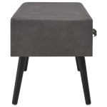 vidaXL Bancă cu sertare, gri, 80 cm, piele ecologică vidaXL Bancă cu sertare, gri, 80 cm, piele ecologică