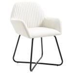 vidaXL Scaune de bucătărie, 4 buc., material textil