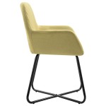 vidaXL Scaune de bucătărie, 6 buc, verde, material textil vidaXL Scaune de bucătărie, 6 buc, verde, material textil