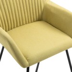 vidaXL Scaune de bucătărie, 6 buc, verde, material textil vidaXL Scaune de bucătărie, 6 buc, verde, material textil