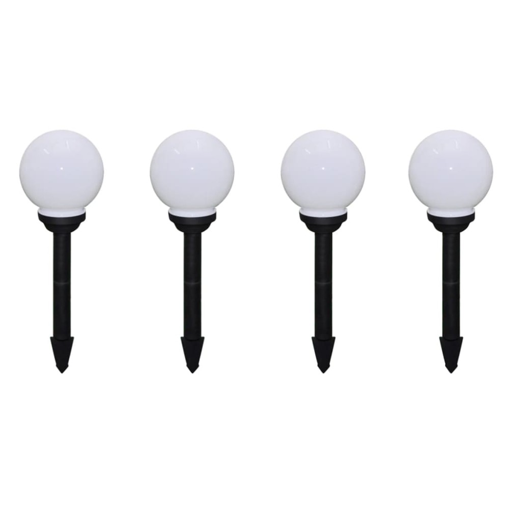 vidaXL Lămpi de exterior pentru alee LED 8 buc. 15 cm, cu țăruș de sol