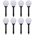 vidaXL Lămpi de exterior pentru alee LED 8 buc. 15 cm, cu țăruș de sol vidaXL Lămpi de exterior pentru alee LED 8 buc. 15 cm, cu țăruș de sol