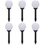 vidaXL Lămpi de exterior pentru alee LED 6 buc. 20 cm, cu țăruș de sol vidaXL Lămpi de exterior pentru alee LED 6 buc. 20 cm, cu țăruș de sol