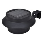 vidaXL Lămpi solare de exterior pentru gard, 12 buc., negru, LED