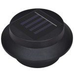 vidaXL Lămpi solare de exterior pentru gard, 12 buc., negru, LED