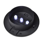 vidaXL Lămpi solare de exterior pentru gard, 12 buc., negru, LED
