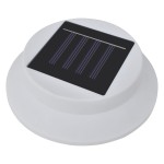 vidaXL Lămpi solare de exterior pentru gard cu LED, 12 buc., alb