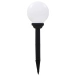 vidaXL Lămpi solare de exterior cu LED, 8 buc., 15 cm, RGB, sferic