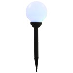 vidaXL Lămpi solare de exterior cu LED, 8 buc., 15 cm, RGB, sferic