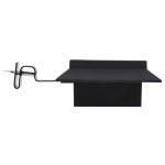 vidaXL Lămpi solare de exterior, 12 buc., negru, 12 cm, pătrat, LED