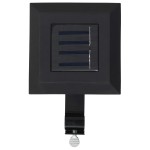 vidaXL Lămpi solare de exterior, 12 buc., negru, 12 cm, pătrat, LED