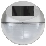 vidaXL Lămpi solare de perete exterior 24 buc. argintiu rotund LED