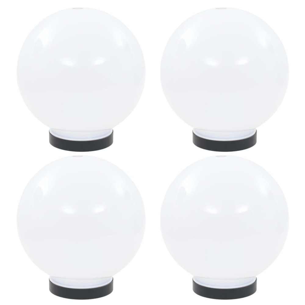 vidaXL Lămpi glob cu LED, 4 buc., 20 cm, PMMA, sferic