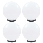 vidaXL Lămpi glob cu LED, 4 buc., 25 cm, PMMA, sferic vidaXL Lămpi glob cu LED, 4 buc., 25 cm, PMMA, sferic
