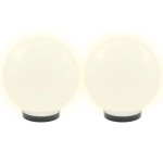vidaXL Lămpi glob cu LED, 4 buc., 25 cm, PMMA, sferic vidaXL Lămpi glob cu LED, 4 buc., 25 cm, PMMA, sferic