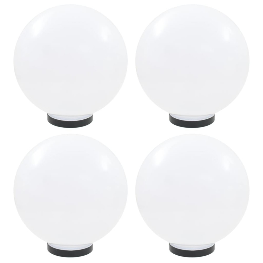 vidaXL Lămpi glob cu LED, 4 buc., 30 cm, PMMA, sferic