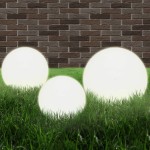 vidaXL Set lămpi glob cu LED, 6 buc., 20/30/40 cm, PMMA, sferic vidaXL Set lămpi glob cu LED, 6 buc., 20/30/40 cm, PMMA, sferic