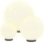 vidaXL Set lămpi glob cu LED, 6 buc., 20/30/40 cm, PMMA, sferic vidaXL Set lămpi glob cu LED, 6 buc., 20/30/40 cm, PMMA, sferic