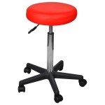 vidaXL Taburete de birou, 2 buc., roșu, 35,5x84 cm, piele ecologică vidaXL Taburete de birou, 2 buc., roșu, 35,5x84 cm, piele ecologică