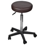 vidaXL Taburete de birou, 2 buc., maro, 35,5x84 cm, piele ecologică vidaXL Taburete de birou, 2 buc., maro, 35,5x84 cm, piele ecologică