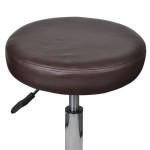 vidaXL Taburete de birou, 2 buc., maro, 35,5x84 cm, piele ecologică vidaXL Taburete de birou, 2 buc., maro, 35,5x84 cm, piele ecologică