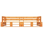 vidaXL Canapea de grădină cu 2 locuri din paleți, maro miere, lemn