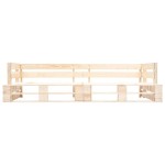 vidaXL Set canapea grădină paleți cu perne gri, 2 piese, lemn de pin vidaXL Set canapea grădină paleți cu perne gri, 2 piese, lemn de pin