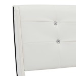 vidaXL Pat cu saltea spumă memorie, alb, 90x200 cm, piele ecologică vidaXL Pat cu saltea spumă memorie, alb, 90x200 cm, piele ecologică