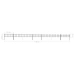 vidaXL Gard de grădină cu vârf tip suliță din oțel 1248x60 cm, negru vidaXL Gard de grădină cu vârf tip suliță din oțel 1248x60 cm, negru