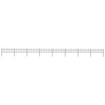 vidaXL Gard de grădină cu vârf tip suliță din oțel 1426x60 cm, negru vidaXL Gard de grădină cu vârf tip suliță din oțel 1426x60 cm, negru
