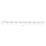vidaXL Gard de grădină cu vârf tip suliță din oțel 1603,5x60 cm, negru