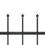 vidaXL Gard de grădină cu vârf tip suliță din oțel 1248x80 cm negru vidaXL Gard de grădină cu vârf tip suliță din oțel 1248x80 cm negru