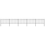 vidaXL Gard de grădină cu vârf tip suliță din oțel 892,5x100 cm, negru vidaXL Gard de grădină cu vârf tip suliță din oțel 892,5x100 cm, negru