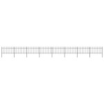 vidaXL Gard de grădină cu vârf tip suliță din oțel 1426x100 cm, negru vidaXL Gard de grădină cu vârf tip suliță din oțel 1426x100 cm, negru