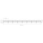 vidaXL Gard de grădină cu vârf tip suliță din oțel 1426x100 cm, negru vidaXL Gard de grădină cu vârf tip suliță din oțel 1426x100 cm, negru