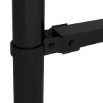 vidaXL Gard de grădină cu vârf tip suliță din oțel 537x175 cm, negru