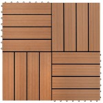 vidaXL Plăci de pardoseală, 22 buc., maro, 30 x 30 cm, WPC, 2 mp vidaXL Plăci de pardoseală, 22 buc., maro, 30 x 30 cm, WPC, 2 mp