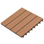 vidaXL Plăci de pardoseală, 22 buc., maro, 30 x 30 cm, WPC, 2 mp vidaXL Plăci de pardoseală, 22 buc., maro, 30 x 30 cm, WPC, 2 mp