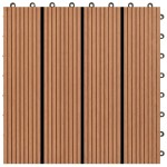 vidaXL Plăci de pardoseală, 22 buc., maro, 30 x 30 cm, WPC, 2 mp vidaXL Plăci de pardoseală, 22 buc., maro, 30 x 30 cm, WPC, 2 mp