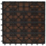 vidaXL Plăci de pardoseală, 22 buc., maro, 30 x 30 cm, WPC, 2 mp vidaXL Plăci de pardoseală, 22 buc., maro, 30 x 30 cm, WPC, 2 mp