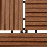 vidaXL Plăci de pardoseală, 22 buc., maro, 30 x 30 cm, WPC, 2 mp vidaXL Plăci de pardoseală, 22 buc., maro, 30 x 30 cm, WPC, 2 mp