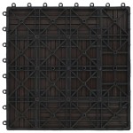 vidaXL Plăci de pardoseală, 22 buc., maro închis, 30x30 cm, WPC, 2 mp vidaXL Plăci de pardoseală, 22 buc., maro închis, 30x30 cm, WPC, 2 mp